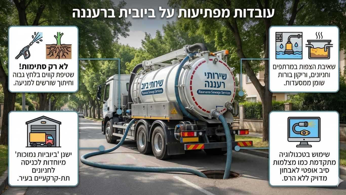 עובדות מפתיעות על ביובית ברעננה