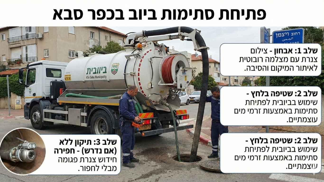 פתיחת סתימות ביוב בכפר סבא פתיחת סתימות ביוב בכפר סבא
