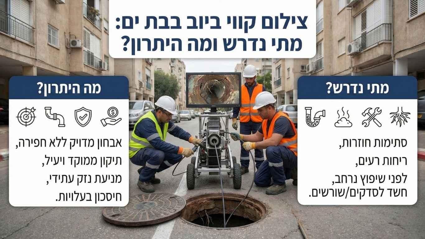 צילום ביוב בבת ים מתי זה נדרש